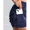 image:imageTwo Piece Skirt Sets for Women Summer Beach Vacation Outfits Mock Neck Tops Tennis Skirt Lounge Matching SetsZnavy Blue