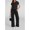 image:imageWomens 2 Piece Lounge Set Fashion Travel Outfits Summer Beach Vacation Tracksuit Comfy Wide Leg Airport LoungewearZblack