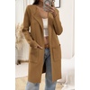 image:imageWomens Fall Sweater Open Front Knit Lightweight Cardigan Casual Long Coatigan Lady Jacket Coat Winter Outerwear 2026Light Brown
