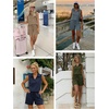 image:imageWomens Two Piece Short Sets Summer V Neck Travel Outfits Sweatsuits Sleeveless Lounge Sets TracksuitBlack