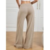 image:imageWomens Wide Leg Sweatpants Baggy Drawstring Sweat Pants  High Waisted Straight Leg Casual Fashion Fall Workout Gym JoggersLight Brown