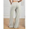 image:imageWomens Wide Leg Sweatpants Baggy Drawstring Sweat Pants  High Waisted Straight Leg Casual Fashion Fall Workout Gym JoggersLight Grey