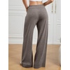 image:imageWomens Wide Leg Sweatpants Baggy Drawstring Sweat Pants  High Waisted Straight Leg Casual Fashion Fall Workout Gym JoggersTaupe