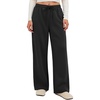 image:imageATHMILE Cotton Fleece Lined Sweatpants Women Straight Leg Casual Lounge Pants with Pockets Winter Warm Fall Clothes 2026Black