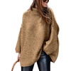 image:imageATHMILE Oversized Chunky Sweaters for Women Fall Turtleneck Long Sleeve Knit Pullover Tops 2026 Winter Fashion ClothesCamel