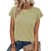 image:imageATHMILE Womens Tops Summer Basic T Shirts Business Casual Loose Fit Cap Sleeve Tee Cute Clothes Trendy Fashion Outfits Light Green