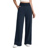 image:imageATHMILE Womens Wide Leg Sweatpants High Waisted Baggy Lounge Pants with Pockets Drawstring Comfy Casual Athletic PalazzoNavy Blue
