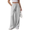 image:imageATHMILE Womens Wide Leg Sweatpants High Waisted Baggy Teen Girl Pants  Fall Fashion Winter Clothes Lounge Travel Joggers With PocketsGrey