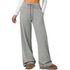 image:imageSweatpants Women Fall Outfits Wide Leg Baggy Pants HighWaisted Drawstring Sweat Pants Fashion Joggers with PocketGrey