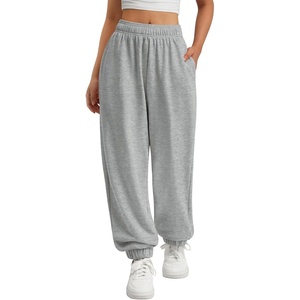 image:imageATHMILE Sweatpants Women Wide Leg Baggy Lounge Sweat Pants  Cotton Straight Leg High Waisted Casual Fashion Fall Workout Gym JoggersAgrey