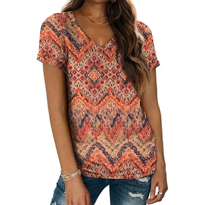 image:imageATHMILE T Womens Short Sleeve TShirts V Neck Summer Tops Basic Tees  Lightweight Breathable Casual Sorf Spring Summer Workout Outfits ClothesBoho