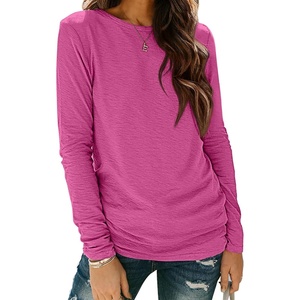 image:imageATHMILE Womens Long Sleeve Shirts Basic Tee Casual Tops Cotton Underscrub  Fall Clothes Loose Fit Winter Fashion Teen Girl School Outfits Teacher Ladies BusinessRoseo