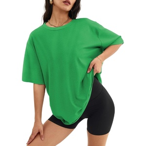 image:imageATHMILE Womens Oversized T Shirts Short Sleeve Workout Tops  Cotton Casual Loose Fit Basic Graphics Gym Summer Plus Size Fashion ClothesSaint Patrick Green