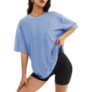 image:imageATHMILE Womens Oversized T Shirts Short Sleeve Workout Tops  Cotton Casual Loose Fit Basic Graphics Gym Summer Plus Size Fashion ClothesSkyblue