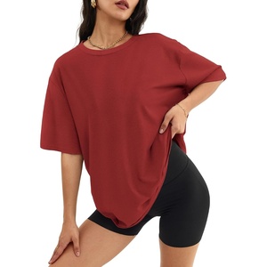 image:imageATHMILE Womens Oversized T Shirts Short Sleeve Workout Tops  Cotton Casual Loose Fit Basic Graphics Gym Summer Plus Size Fashion ClothesWinered