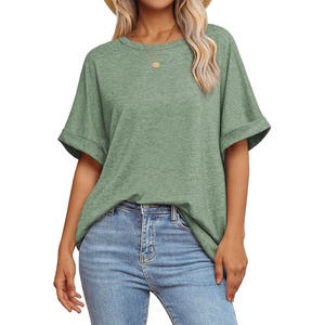 image:imageATHMILE Womens Oversized T Shirts Summer Tops Spring Casual Loose Fit Workout Short Sleeve 2026 Beach VacationGray Green