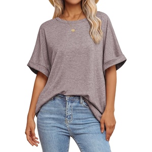 image:imageATHMILE Womens Oversized T Shirts Summer Tops Spring Casual Loose Fit Workout Short Sleeve 2026 Beach VacationGray Purple