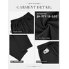 image:imageATHMILE Barrel Sweatpants Women Wide Leg Baggy Lounge Casual Pants  Cotton Fall Winter Teen Girl Fashion Comfy Flowy with PocketAblack