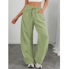 image:imageATHMILE Barrel Sweatpants Women Wide Leg Baggy Lounge Casual Pants  Cotton Fall Winter Teen Girl Fashion Comfy Flowy with PocketAgreen