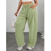 image:imageATHMILE Barrel Sweatpants Women Wide Leg Baggy Lounge Casual Pants  Cotton Fall Winter Teen Girl Fashion Comfy Flowy with PocketAgreen