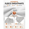 image:imageATHMILE Barrel Sweatpants Women Wide Leg Baggy Lounge Casual Pants  Cotton Fall Winter Teen Girl Fashion Comfy Flowy with PocketBgrey