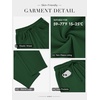 image:imageATHMILE Barrel Sweatpants Women Wide Leg Baggy Lounge Casual Pants  Cotton Fall Winter Teen Girl Fashion Comfy Flowy with PocketDark Green