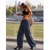 image:imageATHMILE Barrel Sweatpants Women Y2K Wide Leg Baggy Lounge Sweat Pants with Pockets Plus Size Drawstring JoggersNavy