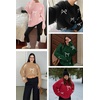 image:imageATHMILE Fall Sweaters for Women 2026 Fashion Cute Bow Knit Pullover Trendy Long Sleeve Oversized Sweater Winter ClothingRed