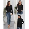image:imageATHMILE Long Sleeve Shirts for Women 2026 Fall Outfits Henley Dressy Casual Tops Trendy Blouses Cute TShirts Fashion ClothesBlack