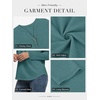 image:imageATHMILE Long Sleeve Shirts for Women 2026 Fall Outfits Henley Dressy Casual Tops Trendy Blouses Cute TShirts Fashion ClothesBlue Green