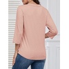 image:imageATHMILE Long Sleeve Shirts for Women 2026 Fall Outfits Henley Dressy Casual Tops Trendy Blouses Cute TShirts Fashion ClothesHalfcoral