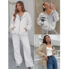 image:imageATHMILE Oversized Hoodies for Women Fall Sweatshirts Zip Up Hoodie Casual Jackets Y2k Fashion Outfits Winter Clothes 2026Nnavy