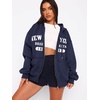 image:imageATHMILE Oversized Hoodies for Women Fall Sweatshirts Zip Up Hoodie Casual Jackets Y2k Fashion Outfits Winter Clothes 2026Nnavy