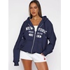 image:imageATHMILE Oversized Hoodies for Women Fall Sweatshirts Zip Up Hoodie Casual Jackets Y2k Fashion Outfits Winter Clothes 2026Nnavy