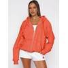 image:imageATHMILE Oversized Hoodies for Women Fall Sweatshirts Zip Up Hoodie Casual Jackets Y2k Fashion Outfits Winter Clothes 2026Orange