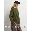 image:imageATHMILE Oversized Sweatshirt for Women Crewneck Fleece Long Sleeve Pullover Hoodies Tops Fall Fashion Outfits ClothesArmygreen