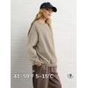 image:imageATHMILE Oversized Sweatshirt for Women Crewneck Fleece Long Sleeve Pullover Hoodies Tops Fall Fashion Outfits ClothesCoffeegrey