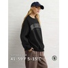image:imageATHMILE Oversized Sweatshirt for Women Crewneck Fleece Long Sleeve Pullover Hoodies Tops Fall Fashion Outfits ClothesLablack