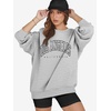 image:imageATHMILE Oversized Sweatshirt for Women Crewneck Fleece Long Sleeve Pullover Hoodies Tops Fall Fashion Outfits ClothesLagrey