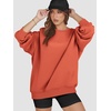 image:imageATHMILE Oversized Sweatshirt for Women Crewneck Fleece Long Sleeve Pullover Hoodies Tops Fall Fashion Outfits ClothesOrange Red