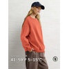 image:imageATHMILE Oversized Sweatshirt for Women Crewneck Fleece Long Sleeve Pullover Hoodies Tops Fall Fashion Outfits ClothesOrange Red