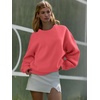 image:imageATHMILE Oversized Sweatshirt for Women Crewneck Fleece Long Sleeve Pullover Hoodies Tops Fall Fashion Outfits ClothesPeachy