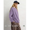 image:imageATHMILE Oversized Sweatshirt for Women Crewneck Fleece Long Sleeve Pullover Hoodies Tops Fall Fashion Outfits ClothesPurple