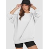 image:imageATHMILE Oversized Sweatshirt for Women Crewneck Fleece Long Sleeve Pullover Hoodies Tops Fall Fashion Outfits ClothesWhite