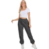 image:imageATHMILE Sweatpants Women Fall Fashion Baggy High Waisted Sweat Pants Winter Fleece Lined Lounge Joggers with Pockets 2026Black Grey