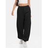 image:imageATHMILE Sweatpants Women Wide Leg Baggy Lounge Sweat Pants  Cotton Straight Leg High Waisted Casual Fashion Fall Workout Gym JoggersBblack