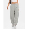 image:imageATHMILE Sweatpants Women Wide Leg Baggy Lounge Sweat Pants  Cotton Straight Leg High Waisted Casual Fashion Fall Workout Gym JoggersBgrey