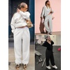 image:imageATHMILE Sweatpants Women Wide Leg Baggy Lounge Sweat Pants  Cotton Straight Leg High Waisted Casual Fashion Fall Workout Gym JoggersBnavy