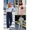 image:imageATHMILE Sweatpants Women Wide Leg High Waisted Baggy Lounge Casual Cotton Pants Fashion Y2K Gym Clothes for Fall WinterBrown