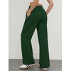 image:imageATHMILE Sweatpants Women Wide Leg High Waisted Baggy Lounge Casual Cotton Pants Fashion Y2K Gym Clothes for Fall WinterDark Green